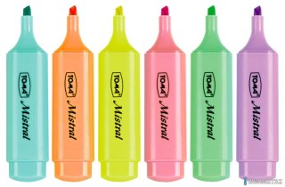 Zakreślacz MISTRAL, szeroka końcówka 1-5mm, różowy TO-334 Toma