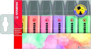 Zakreślacz STABILO BOSS kolory pastelowe komplet 6szt. 70/6-2