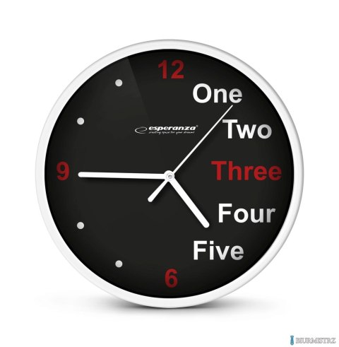 Zegar ścienny PRAGUE biały EHC014W ESPERANZA (X)