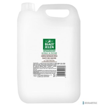 BIAŁY JELEŃ Mydło w płynie hipoalergiczne 5l 5548