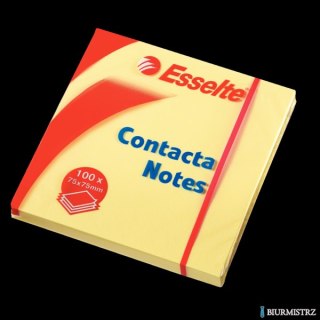 Bloczki samoprzylepne ESSELTE 75x75mm żółte 100k 83003
