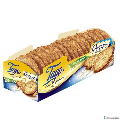 Ciastka TAGO owsiane z sezamem 185g