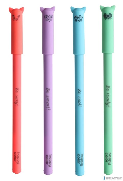 Długopis Feelingi CATS, 0.5 mm, niebieski, Happy color HA AGP10872-3