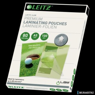 Folia do laminacji Leitz UDT A5 80 mic., 100 szt., 74920000