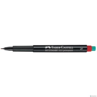 Foliopis z gumką OHP MULTIMARK S 0.4 czerwony FABER-CASTELL FC152321