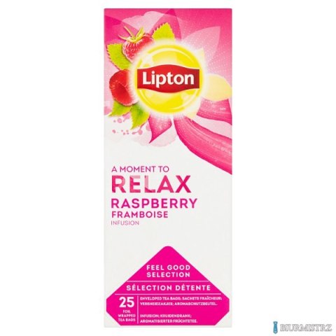 Herbata LIPTON CLASSIC RELAX RASPBERRY/malina (25 kopert fol.)