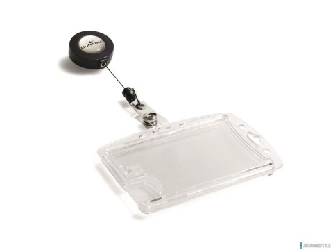 Identyfikator, etui na dwie karty ID HARTBOX (10) z mechanizmem ściągającym 822419 DURABLE