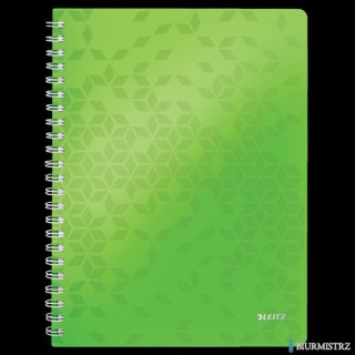 Kołonotatnik w kratkę A4 PP Leitz WOW, zielony 46380054