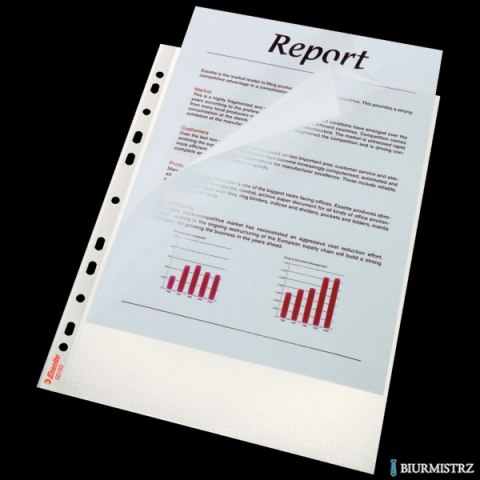 Koszulki A4 115mic. otwierane u góry i z lewej strony 56193 ESSELTE