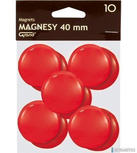 Magnes 40mm GRAND czerwony (10szt ) 130-1701