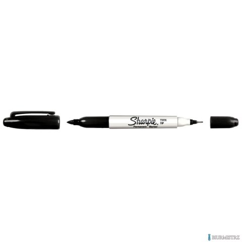 Marker dwustronny SHARPIE TWIN TIP czarny S0811100
