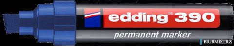Marker permanentny ścięta końcówka 4-12 mm niebieski Edding 390/003/N