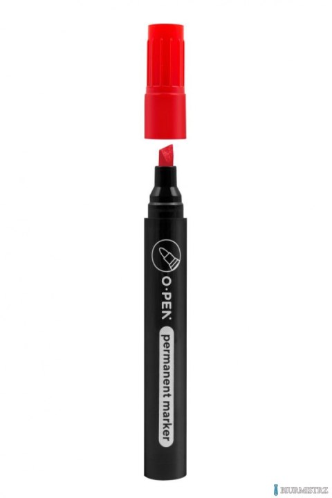 Marker permanentny ścięty G927C czerwony AMA0927977 OPEN