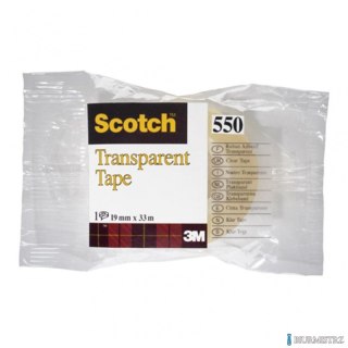 Nowy indeks tak1280011 Taśma biurowa SCOTCH transparent (550), 19mm, 33m, w folii