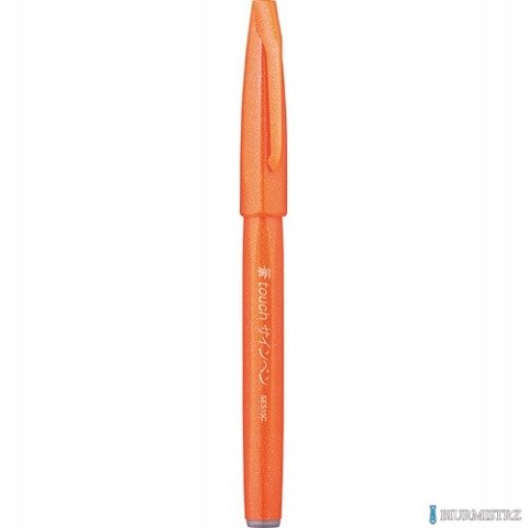 Pisak pędzelkowy do kaligrafii pomarańczowy SES15-F PENTEL