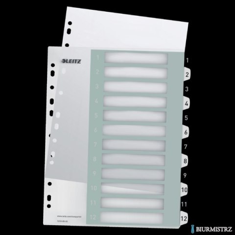 Przekładki plastikowe do nadruku tekstu na kartę, Leitz WOW, 112, biało-czarne 12160000