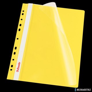Skoroszyt wpinany ESSELTE żółty 13584 10szt. w folii