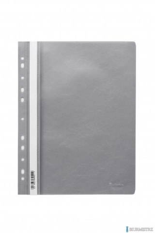 Skoroszyt wpinany PP DOTTS (20) szary wzmocniony polipropylen SPP-DOT-02-07