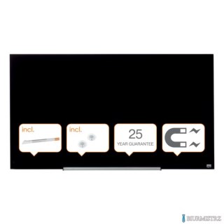 Szklana tablica Nobo Impression Pro 1260x710mm, czarna