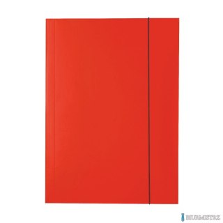 Teczka lakierowana z gumką A4 czerwona ESSELTE 13436