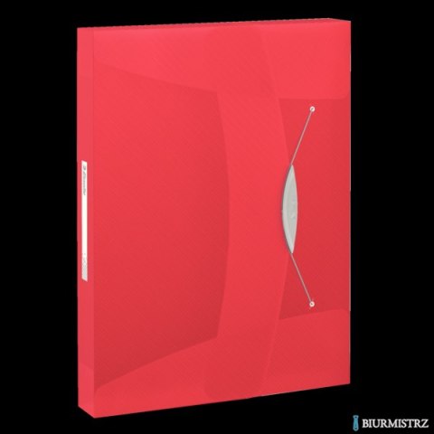 Teczka z gumką ESSELTE VIVIDA 40mm czerwona 624048