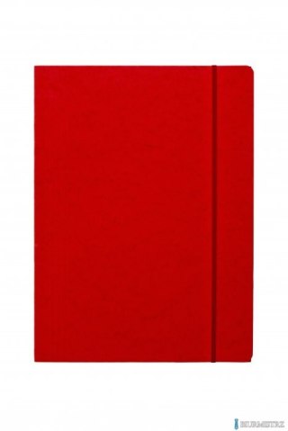 Teczka z gumką prostą DOTTS A4 preszpan czerwona 390g