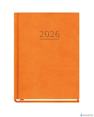 Terminarz OLA A6 2026 - pomarańczowy Michalczyk i Prokop T-212V-P KALENDARZ tydzień na 2 stronach
