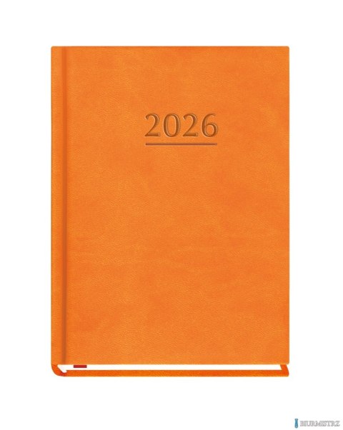 Terminarz OLA A6 2026 - pomarańczowy Michalczyk i Prokop T-212V-P KALENDARZ tydzień na 2 stronach