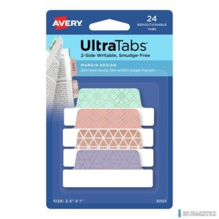 Zakładki indeksujące 63,5 x 25,4 mm metallic mix wzór AVERY 30123