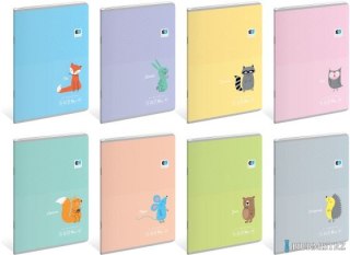 Zeszyt A5 32k kratka BEBE KIDS Pastel 1298 INTERDRUK