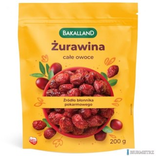 Żurawina 200g BAKALLAND