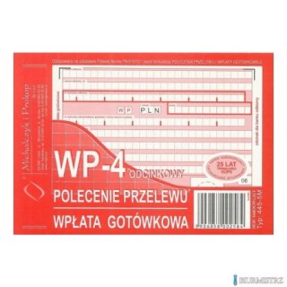 445-5M Polecenie przelewu (1+3), A6 80 kartek, MICHALCZYK&PROKOP