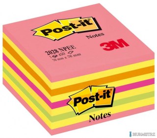 Bloczek 3M POST-IT 2028-NP 76x76mm różowy 450k FT510093204