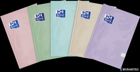 Brulion Oxford Touch Pastelowy A5 96 kartek 90 g kratka 5x5 mm 400175292