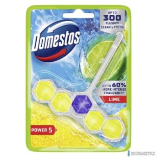 DOMESTOS Zawieszka do toalety KOSTKA POWER5 LIME 55g 05024
