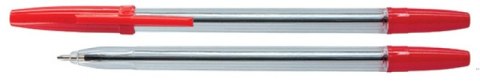 Długopis OFFICE PRODUCTS, 1,0mm, czerwony, 17015211-04