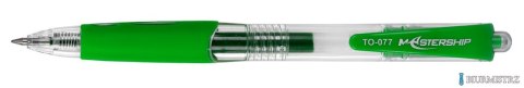 Długopis żelowy MASTERSHIP, automatyczne z końcówką 0,7mm zielony TO-077 Toma