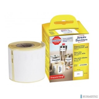 Etykiety Heavy Duty w rolce do drukarek termicznych DymoTM , 200 etyk. / rolka, 104 x 159 mm , poliestrowe, trwałe, białe, AVERY