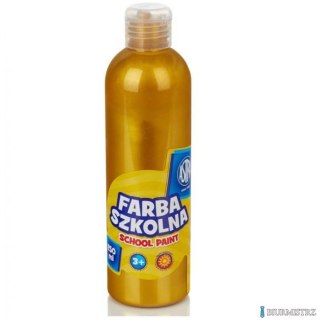 Farba szkolna Astra 250 ml - metaliczna złota, 301217033