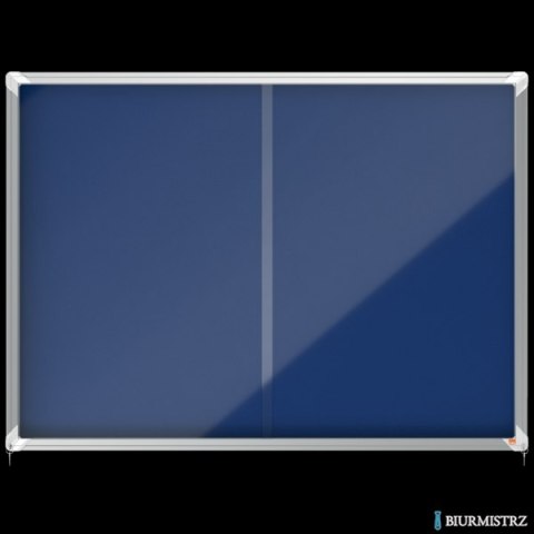 Gablota filcowa Nobo Premium Plus 18xA4, niebieska (drzwiczki przesówne) 1915334