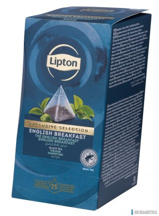 Herbata LIPTON PIRAMID ENGLISH BREAKFAST Exclusive Selection 25 kopert