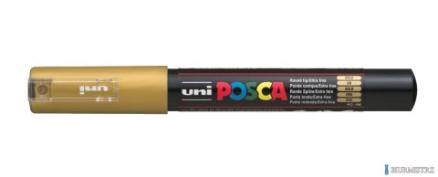 Marker z tuszem pigmentowym PC-1M złoty POSCA UNPC1M/DZL