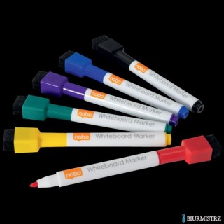 Markery suchościeralne mini, mix kolorów, 6 sztuk Nobo 1903792