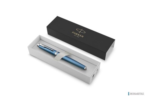 Pióro wieczne (F) PARKER IM PREMIUM BLUE GREY CT 2143651, giftbox PARKER SALE