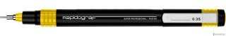 Rapitograf, Pisak Kreślarski Super Professional grubość 0.35mm (żółty) RYSTOR
