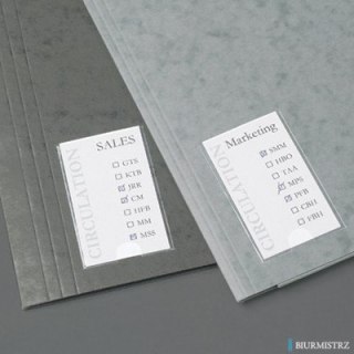 Samoprzylepne kieszenie na etykiety 3L 35x75mm 10320 (12 sztuk)