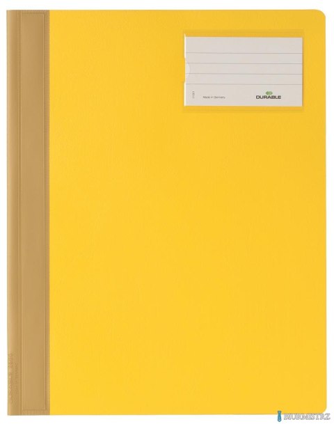 Skoroszyt A4 z kolorową okładką,rozszerz. PCW Żółty 250004 DURABLE (X)