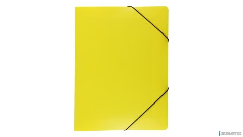 Teczka A4 z gumką-szeroka kolor żółty PP TG-02-04 BIURFOL
