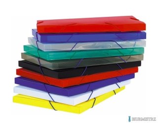 Teczka z gumką-pudło 4 cm kolor czarna TG-04-05 BIURFOL