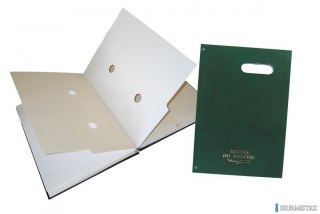 Teczki do podpisu 20k z okienkiem (zieleń) WARTA 1827-920-036